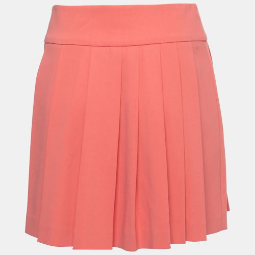 Crepe Pleated Mini Skirt S - Moschino - Modalova