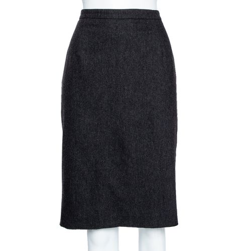 Wool Pleat Detailed Knee Length Skirt S - Max Mara - Modalova