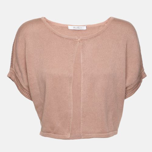 Silk Knit Sleeveless Crop Top M - Max Mara - Modalova