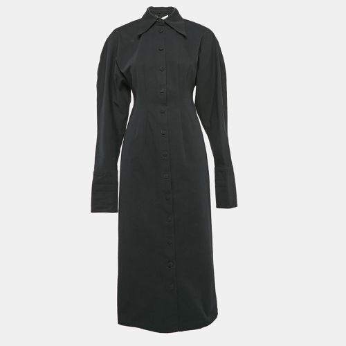 Gabardine Button Front Midi Dress S - Max Mara - Modalova