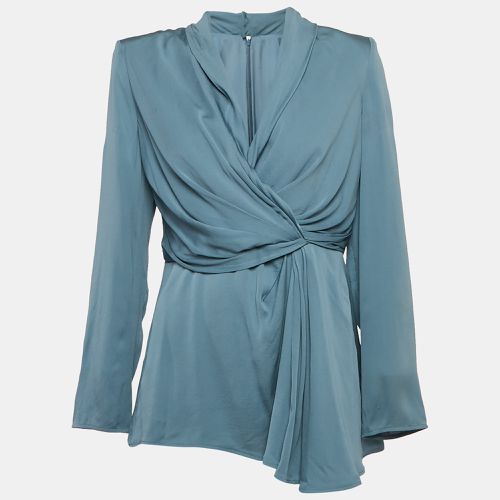 Silk Draped Long Sleeve Blouse M - Max Mara - Modalova