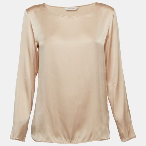 Leisure Satin Silk Long Sleeve Blouse S - Max Mara - Modalova