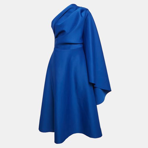 Royal Jersey Draped One-Shoulder Midi Dress S - Maison De La Sirena - Modalova