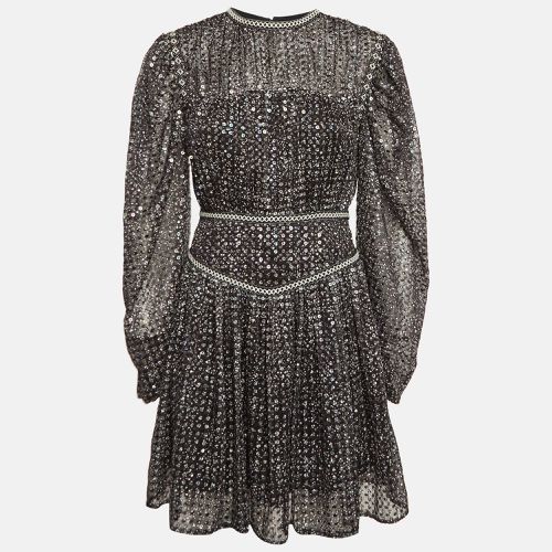 Sequin Crepe Pleated Mini Dress S - Maje - Modalova