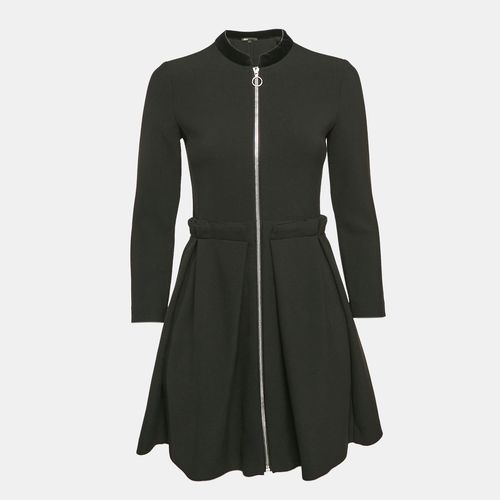 Gabardine Pleated Zip-Up Mini Dress S - Maje - Modalova