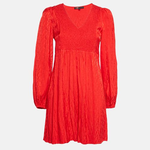 Jacquard Smocked Mini Dress M - Maje - Modalova