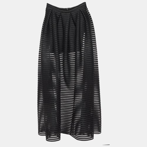 Striped Mesh Jongle Maxi Skirt M/Waist 29" - Maje - Modalova