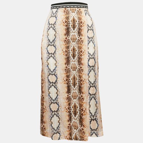 Snake Print Crepe Midi Skirt M - Maje - Modalova