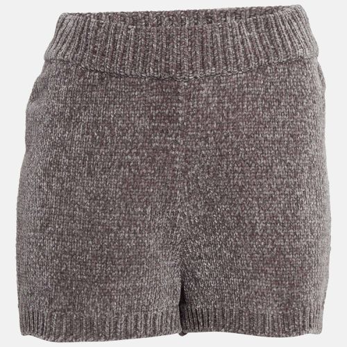 Rib Knit Denitza Chenille Shorts L - Majorelle - Modalova