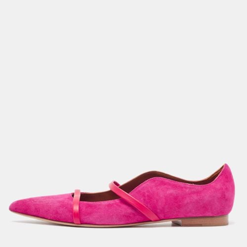 Fuchsia/Red Suede Maureen Ballet Flats Size 39 - Malone Souliers - Modalova