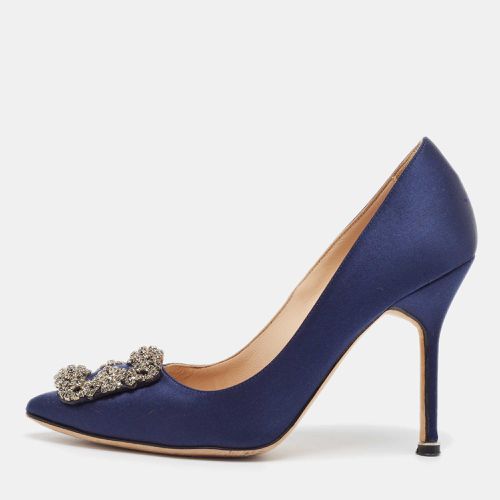 Satin Hangisi Pumps Size 36 - Manolo Blahnik - Modalova