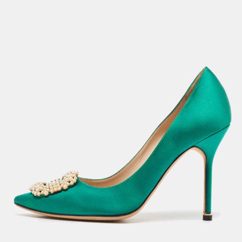 Satin Hangisi Pumps Size 39.5 - Manolo Blahnik - Modalova