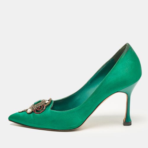 Satin Eufrasia Pumps Size 37.5 - Manolo Blahnik - Modalova