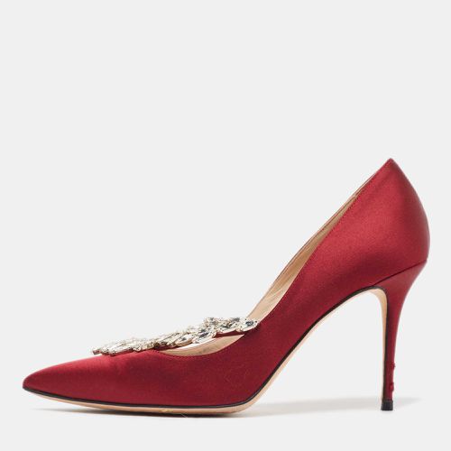 Satin Nadira Pumps Size 38 - Manolo Blahnik - Modalova