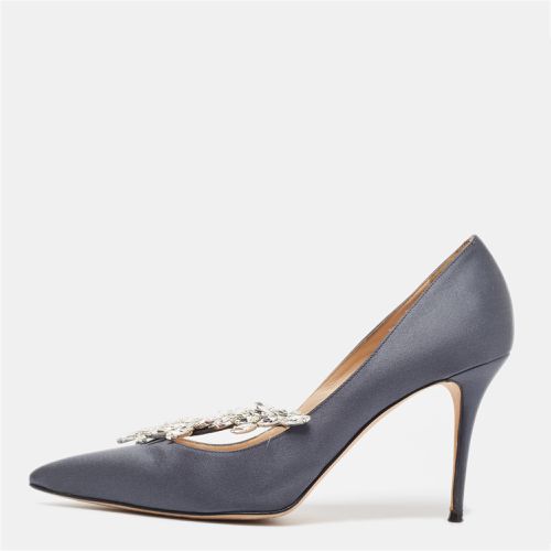 Satin Nadira Pumps Size 40 - Manolo Blahnik - Modalova