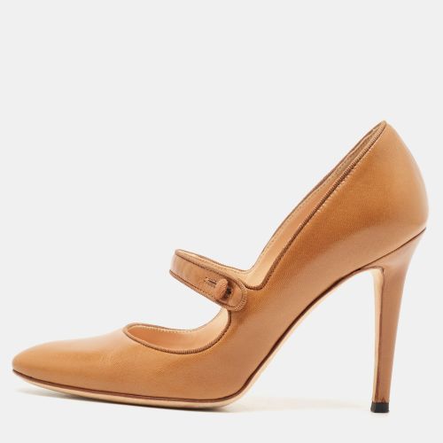 Leather Camparinew Mary Jane Pumps Size 35 - Manolo Blahnik - Modalova