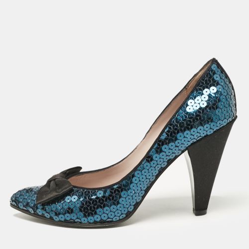 Black Sequins Block Heel Pumps Size 41 - Marc by Marc Jacobs - Modalova