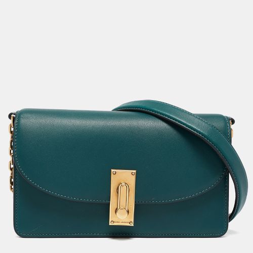 Teal Leather Jane Wallet On Chain - Marc Jacobs - Modalova