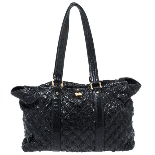 Quilted Snakeskin Embossed Leather Tote - Marc Jacobs - Modalova