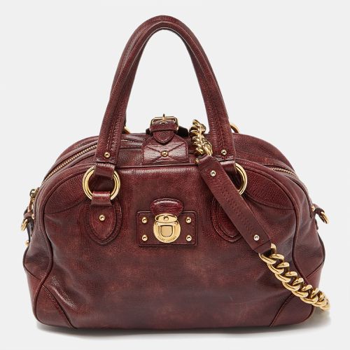 Burgundy Leather Satchel - Marc Jacobs - Modalova