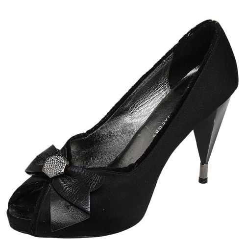 Satin Bow Peep Toe Pumps Size 39 - Marc by Marc Jacobs - Modalova