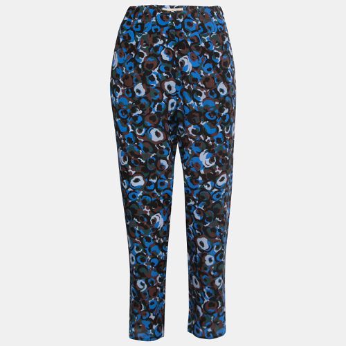 Abstract Print Silk Drawstring Trousers M - Marni - Modalova