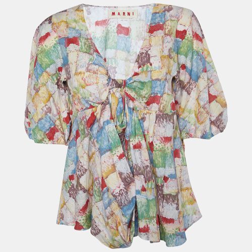 Printed Cotton Oversized Top M - Marni - Modalova