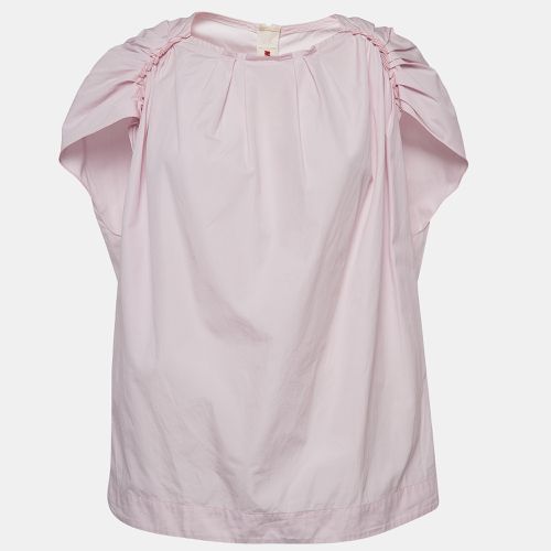 Powder Cotton Pleated Cap Sleeve Blouse S - Marni - Modalova