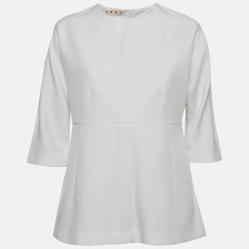 Marni White Peplum Top M - Marni - Modalova