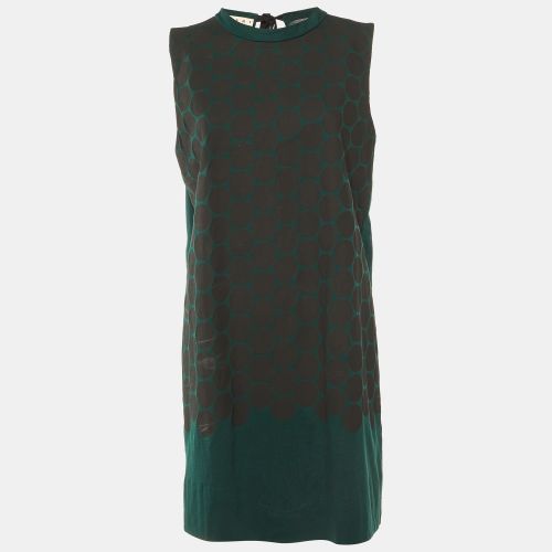 Polka Dotted Cotton Sleeveless Shift Dress L - Marni - Modalova