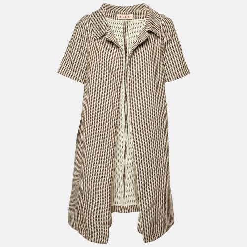 Textured Stripe Cotton Short Sleeve Coat L - Marni - Modalova