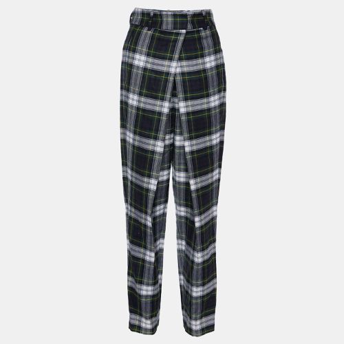 Tartan Wool Pleated Trousers S - McQ by Alexander McQueen - Modalova