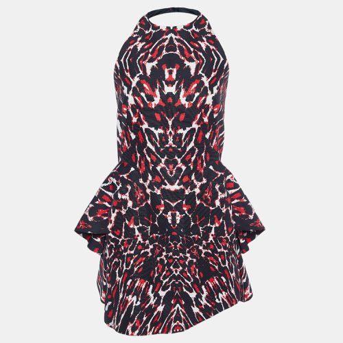 Printed Cotton Halter Neck Mini Dress S - McQ by Alexander McQueen - Modalova