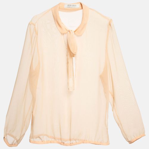 Chiffon Sheer Blouse M - Miu Miu - Modalova