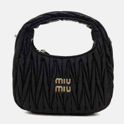 Wander Matrace Satin Mini Hobo Bag - Miu Miu - Modalova