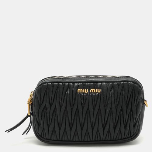 Matelasse Leather Camera Crossbody Bag - Miu Miu - Modalova