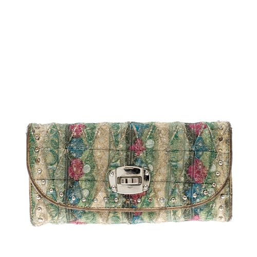 Embellished Jacquard Wallet - Miu Miu - Modalova