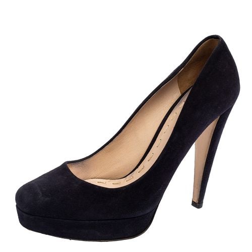 Suede Platform Pumps Size 39.5 - Miu Miu - Modalova