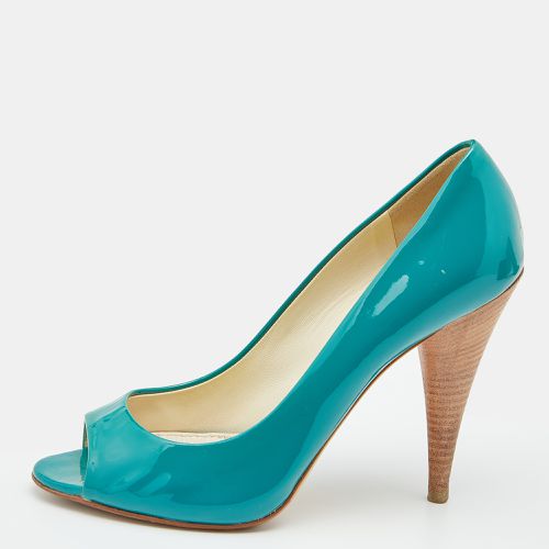 Patent Leather Peep Toe Pumps Size 37.5 - Miu Miu - Modalova