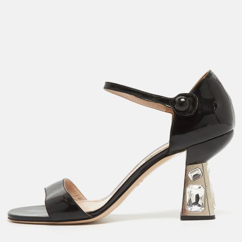 Patent Leather Ankle Strap Sandals Size 40 - Miu Miu - Modalova