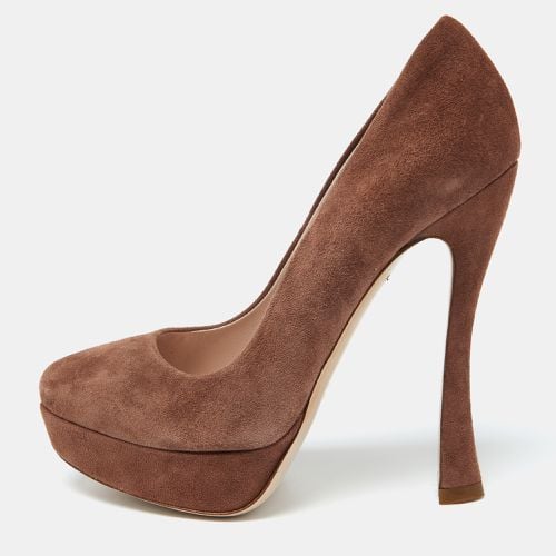 Suede Platform Pumps Size 35 - Miu Miu - Modalova