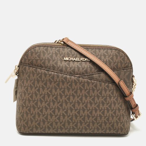 Signature Coated Canvas Medium Dome Crossbody Bag - Michael Kors - Modalova