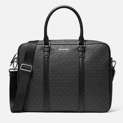 Coated Canvas Hudson Logo Briefcase - Michael Kors - Modalova