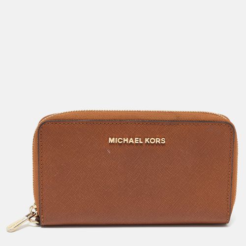 Leather Logo Zip Around Wallet - Michael Kors - Modalova