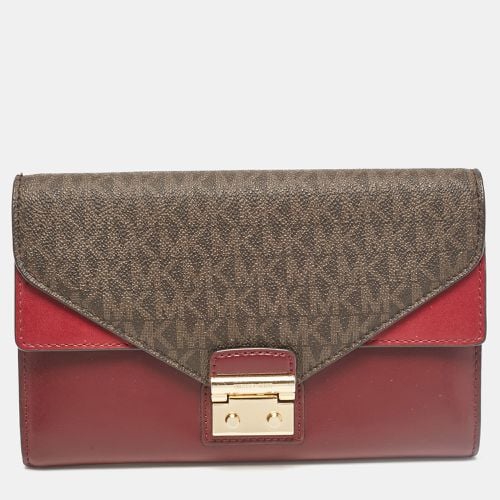 Coated Canvas Leather Clutch - Michael Kors - Modalova