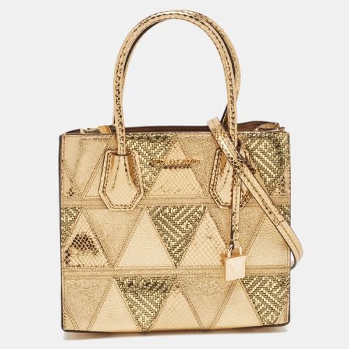 Leather Patch Mercer Tote - Michael Kors - Modalova