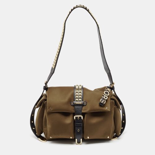 Black Studded Satin Olivia Shoulder Bag - Michael Kors - Modalova