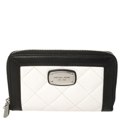 Black Quilted Leather Wristlet Wallet - Michael Kors - Modalova