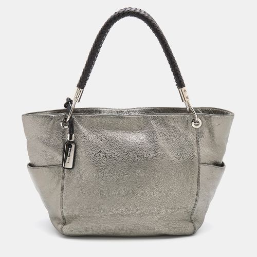 Silver/Black Leather Skorpio Tote - Michael Kors - Modalova