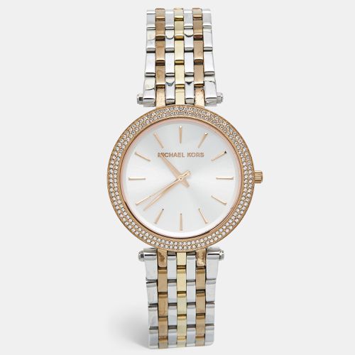 Three Tone Stainless Steel Darci MK3203 Women's Wristwatch 39 mm - Michael Kors - Modalova